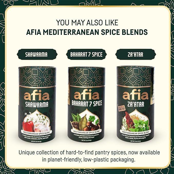 Afia - Ground Sumac Spice | Sumac Powder Pantry Spice for Middle Eastern Dishes, Meals and Cuisine | Premium Middle Eastern Spices (1pk, 8oz)