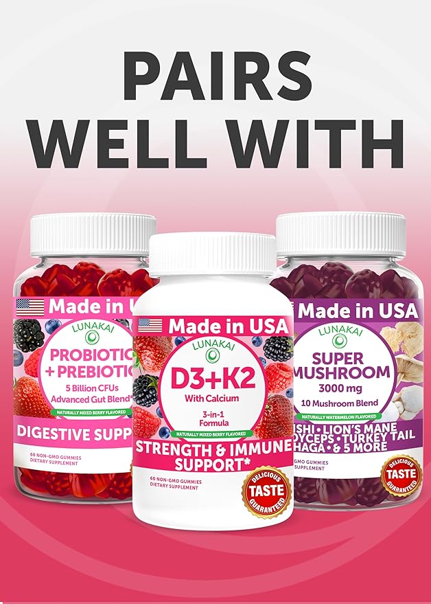 Lunakai USA Made Natural Menopause Supplements for Women – 13-in-1 Menopause Relief for Hot Flashes, Night Sweats, Sleep & Mood Support, 60ct