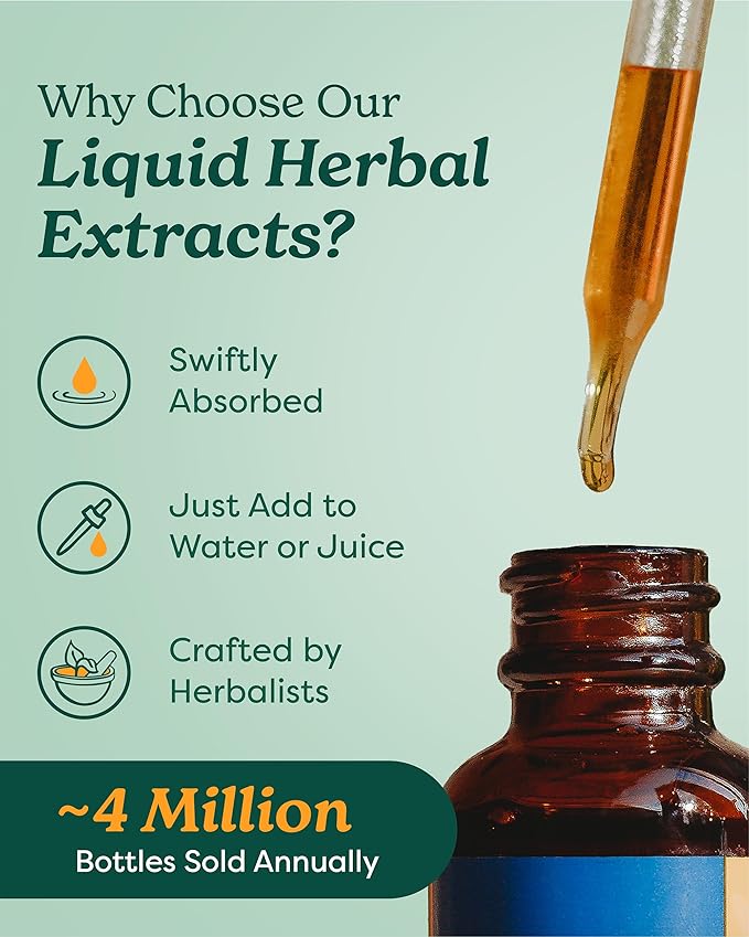 Herb Pharm Kava Root Liquid Extract to Reduce Stress and Promote Relaxation - 2 Ounce