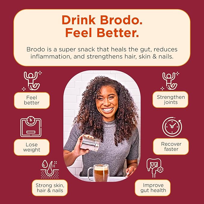 Brodo Spicy Nonna Roasted Garlic & Chili Chicken Broth Nutrient Dense, Chef Crafted Bone Broth in Single Serving Pouches Not Made From Concentrate, No Preservatives (6x 8.3oz Pouches)