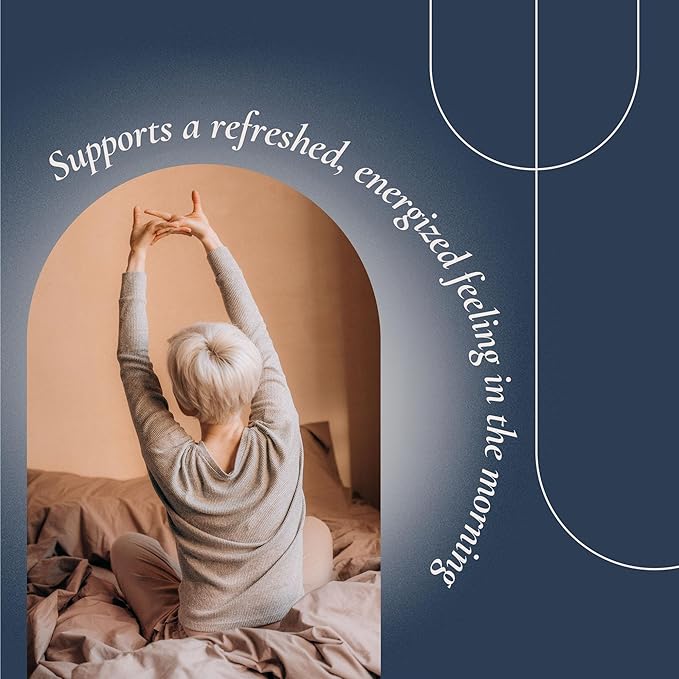 LunElla Restful Support for Women 40+ | Supports Restfulness & Relaxation | Vegan, Gluten-Free, Non-Habit Forming Supplement | Levagen Pea & Saffron | 60 Capsules