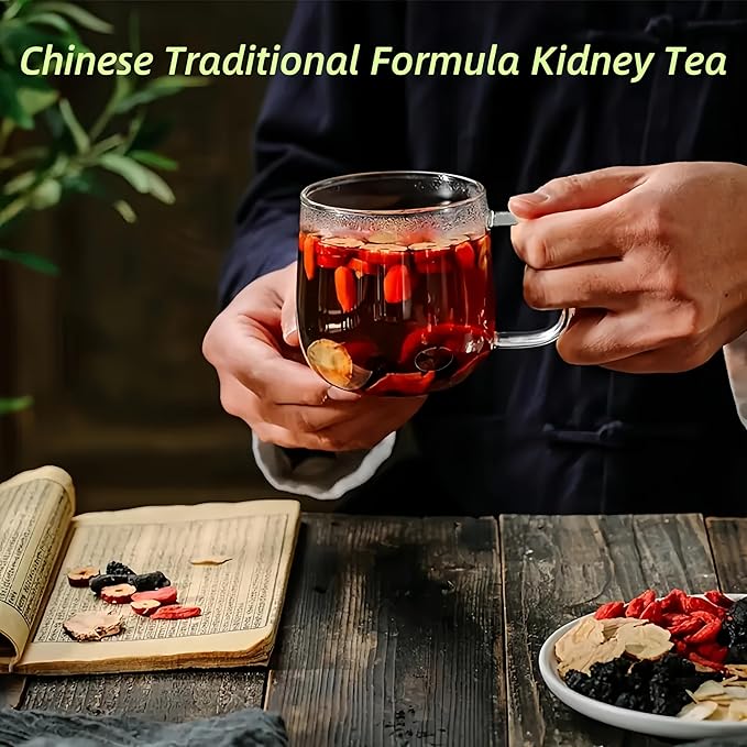 Kidney Tea Formula Ginseng Six Treasure Tea for Detox | 30 Bags | 6 Precious Ingredients Formula | Support Kidney and Liver Health | For Men and Women