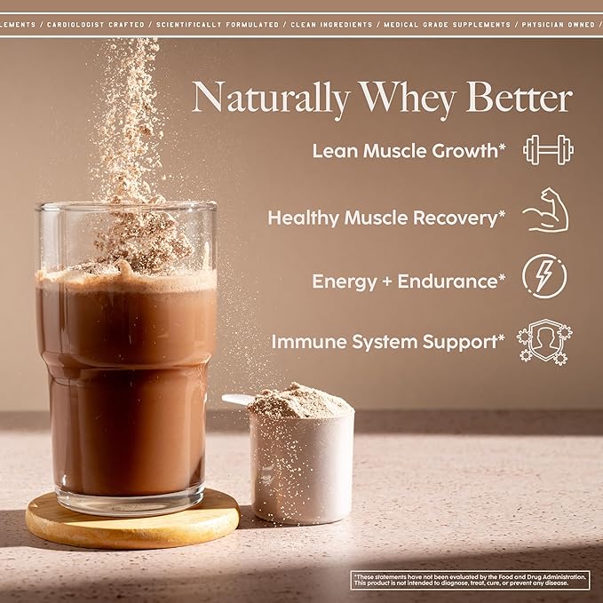 High Level Whey Protein Powder, Natural Salted Caramel Shake, 24g Protein, 2 lb, Ultra-Filtered, Non-GMO, Stevia Sweetened, Digestive Enzymes, Gluten Free, No Artificial Additives, Made in USA