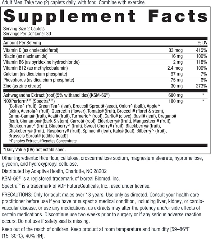 Ageless Male Max Total Testosterone Booster for Men (180 Caplets, 3-Pack)