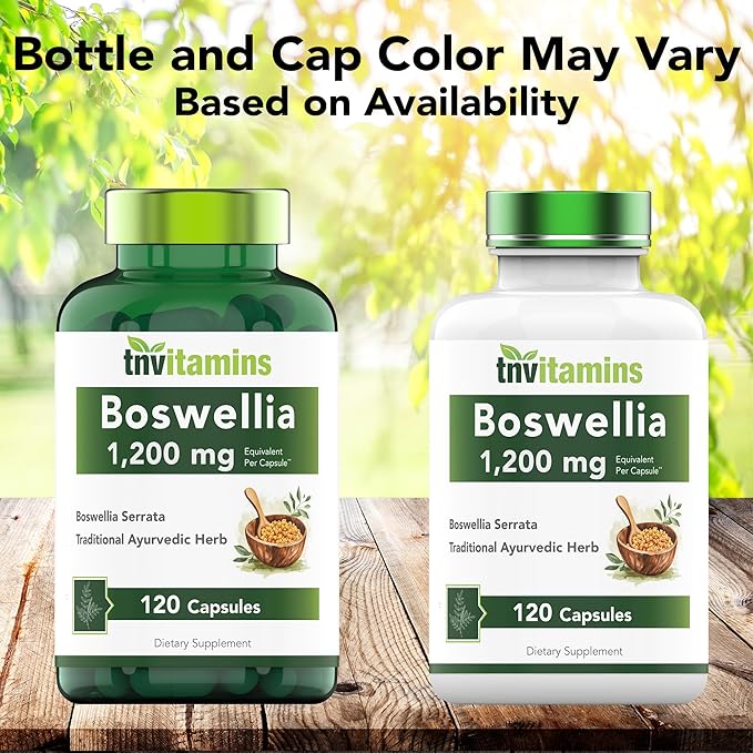 Boswellia Serrata Herbal Extract Capsules | 1200 MG/Capsule (120 Capsules) | Joint Support Supplement* | Ayurvedic Herb: Indian Olibanum/Frankincense