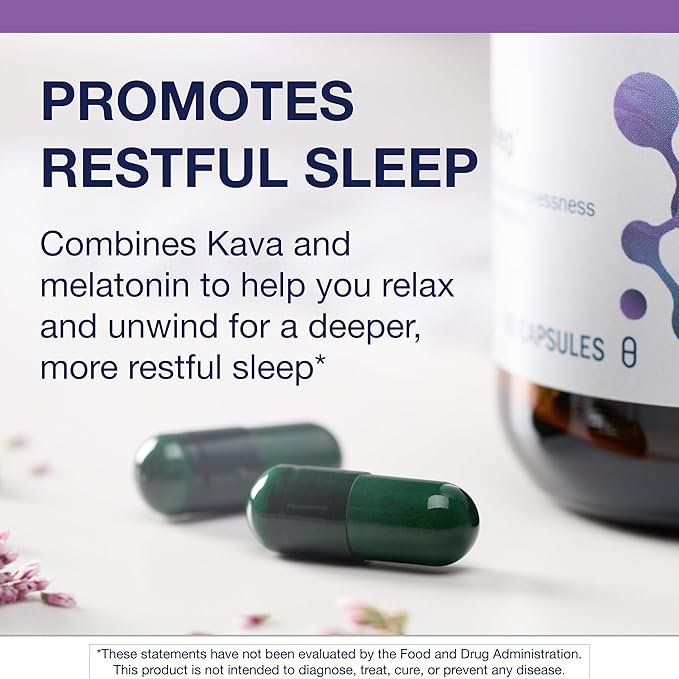 Metagenics - MetaSleep - Dual-Phase Melatonin with Kava Sleep Supplement - 60 Capsules (Pack of 1)