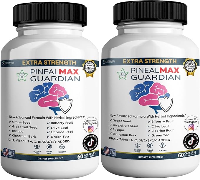 PinealMax Guardian Extra Strength Dietary Supplement, 60 Capsules, with Vitamins and Herbal Blend (2)