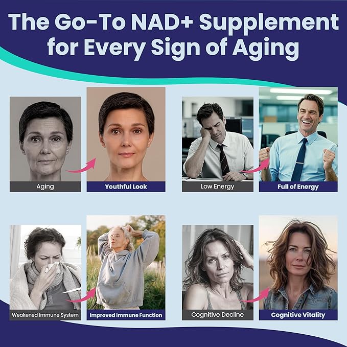 Nicotinamide 500mg Gummies, NAD+ Supplement for Women & Men w/Collagen Peptides, (Flush Free Niacin) Vitamin B3 Niacinamide for Anti-Aging, NAD+ Levels, Longevity, Focus & Brain, Sugar Free, 60Cts
