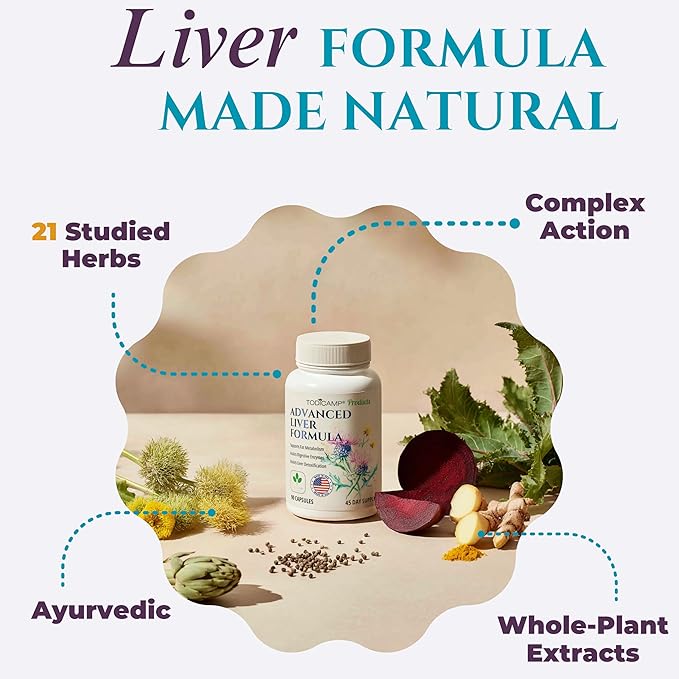 Liver Health, Repair & Detox with Milk Thistle, Artichoke Extract, Choline - Advanced Liver Formula for Liver Flush Cleanse, Milk Thistle Liver Support (90 Capsules (Pack of 1))