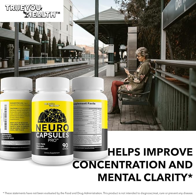 Neuro Capsules Pro Circulation - Nootropic Mind and Memory Support & Circulation Supplement - Memory Lift Focus Pills - Mind Nerve Freedom Ageless Brain Nectar Gold Brain Support Clear Flux Blood Flow