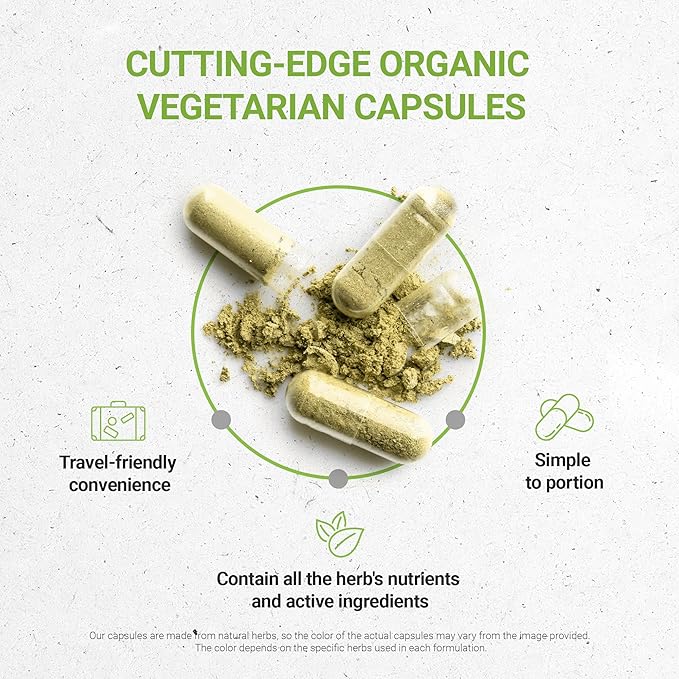 Secrets of the Tribe Cilantro USDA Organic Capsules | Certified Organic Vegetarian Capsules, Herbal Dietary Supplement | Coriandrum Sativum Dried Leaf (60 Count)