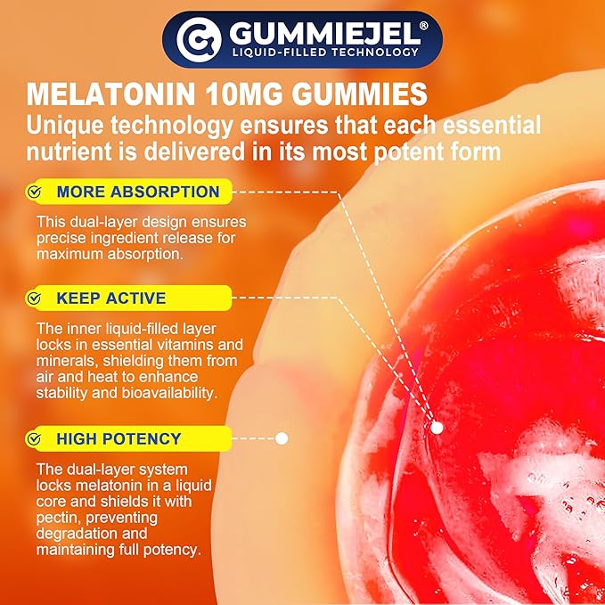 Sugar Free Melatonin Gummies 10mg 20mg Magnesium Glycinate Melatonin for Adults, Ashwagandha, L-Theanine, B6, B12, Lemon Balm and Chamomile for Deep Relaxation, Antioxidant, Vegan, 60 Day