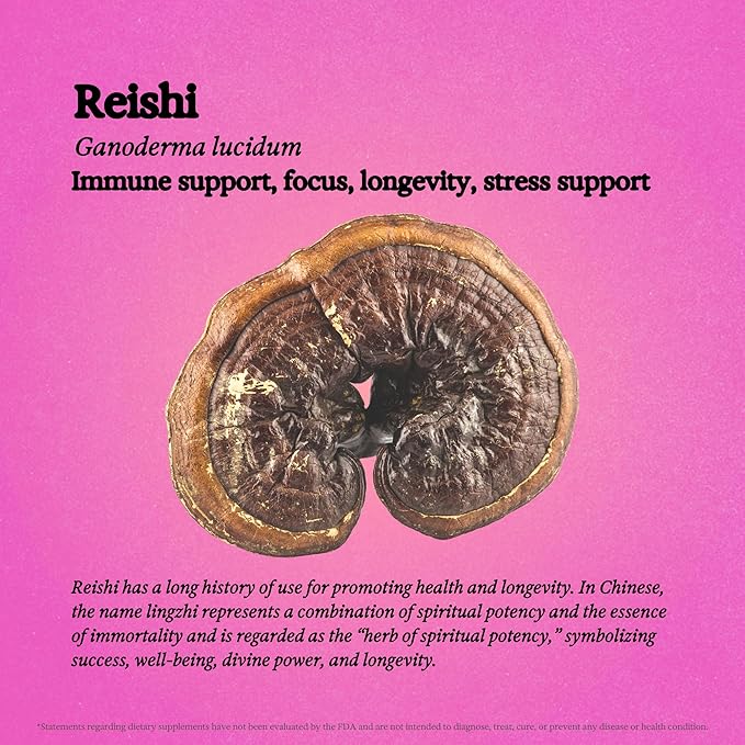 Reishi Mushroom Tincture - Alcohol Free - Dual Extract Mushroom Supplement - Immune Support, Mood, Sleep, Liquid Reishi Supplement, Vegan, Non GMO, 3.4 fl oz