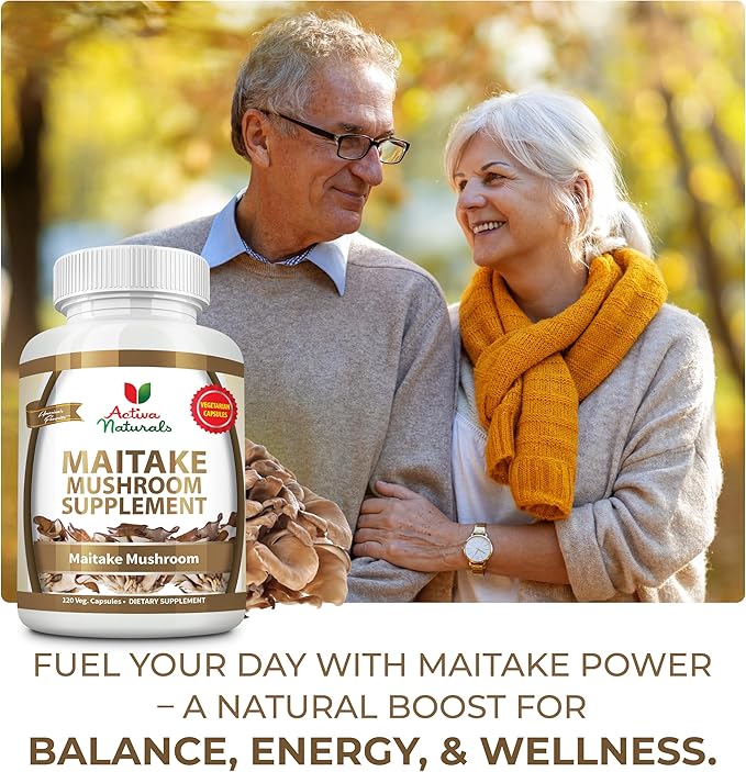 Maitake Mushroom Supplement 1500mg – 120 Vegetarian Capsules – Pure Grifola Frondosa Extract – No Fillers, Chemicals, Additives, or Artificial Colors – Supports Daily Wellness, Energy & Balance