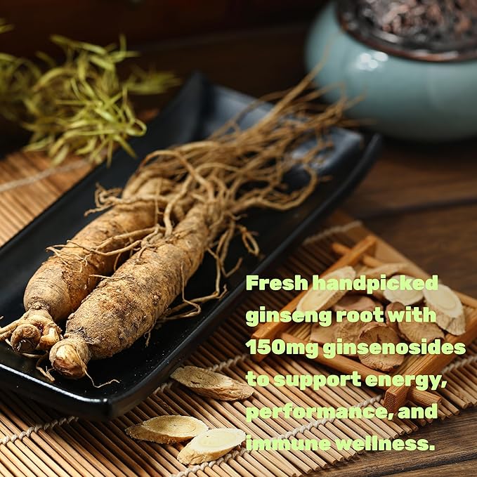 Korean Red Panax Ginseng Root Extract, 7,500mg Serving, 240 Softgels – 150mg Active Ginsenosides