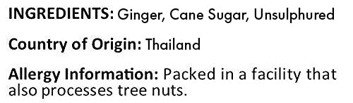 Anna and Sarah Unsulphured Crystallized Ginger Chunks in Resealable Bag, 2lbs