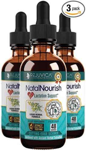 Rejuvica Health NatalNourish - Advanced Lactation Support Supplement - Liquid Delivery for Better Absorption - Fenugreek, Blessed Thistle, Anise, Fennel & More!