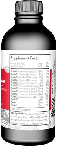 Quicksilver Scientific Liposomal Ultra Vitamin - Liquid Multivitamin & Antioxidant Supplement for Energy, Liver Health & Brain Support - Bioactive B Complex, Vitamin C, D, E & K (100ml)
