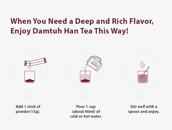 DAMTUH Korea Traditional Han Tea - Herbal Tea single serve 15g x 15 sticks