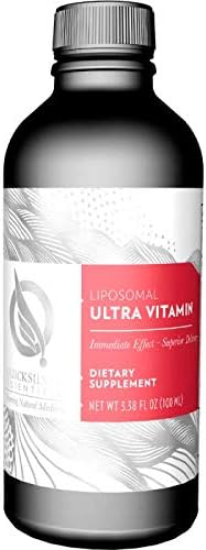 Quicksilver Scientific Liposomal Ultra Vitamin - Liquid Multivitamin & Antioxidant Supplement for Energy, Liver Health & Brain Support - Bioactive B Complex, Vitamin C, D, E & K (100ml)