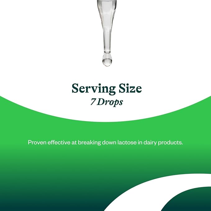 Seeking Health Lactase Drops, Supports Lactose and Dairy Digestion, for Lactose-Intolerant, Lactase Enzyme in Sweet Natural Glycerin Base to Make Lactose-Free Milk, 52 Servings (0.50 fl. Ounce)