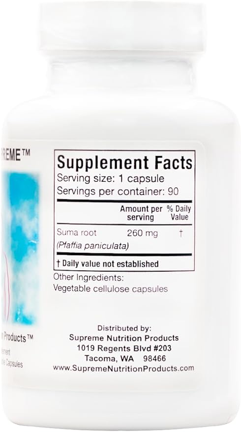 Supreme Nutrition Endo Supreme, 90 Pure Suma Root Vegetarian Capsules