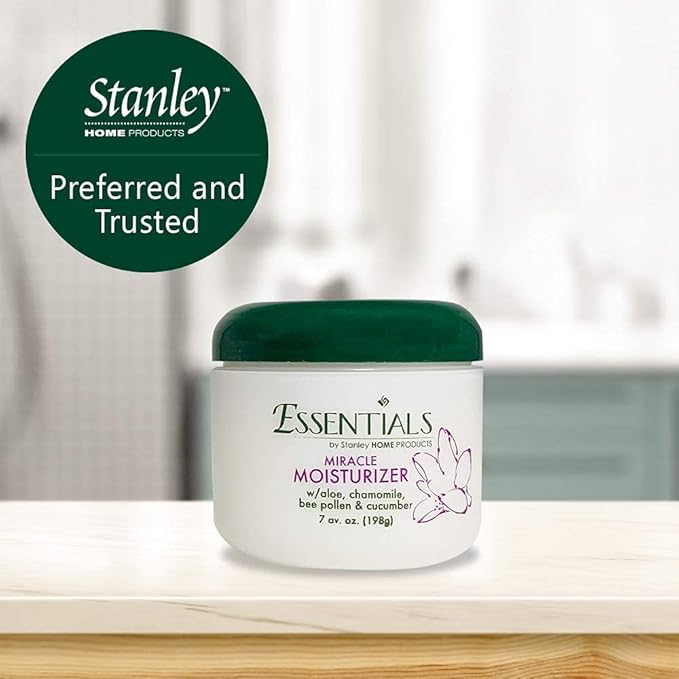STANLEY HOME PRODUCTS Miracle Moisturizer Aloe, Chamomile, Bee Pollen, Cucumber, Vitamin A Palmitate Reduce Signs Of Aging/For Skin With Wrinkles And Fine Dry Lines Naturally Fragranced (Pack of 6)