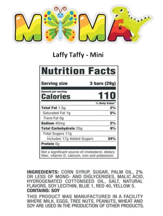 Gluten-Free Mima's Summer Mega Sale Candy - (2LB) Banana Deliciously Stretchy Candy for Thanksgiving, Snacking and Sharing - Taffy Treats Individually Wrapped