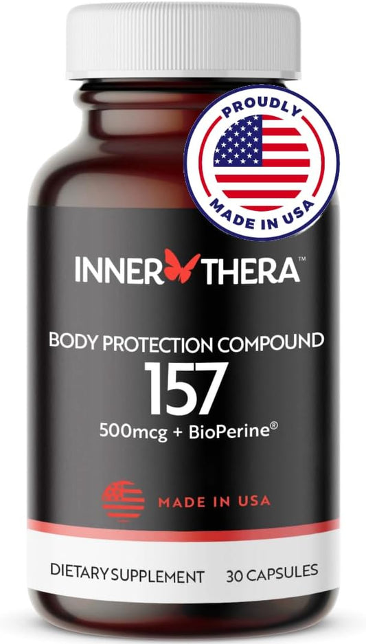 Extra-Strength BP-C 157 Peptide Capsules- 500mcg (Proudly Made in USA) - 2 Month Supply - Muscle Health - Tissue Health - Gut Health - Rapid Recovery - Strength and Wellness - 60 Capsules