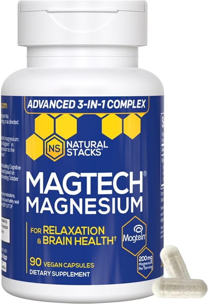 Natural Stacks Magtech + Zen Magnesium Gummies Bundle - 4 Forms of Magnesium - Supports Relaxation and Brain Health* - 120 Pieces
