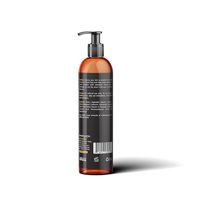 Retinol Acne Serum by Lyfetrition, Infused with Hyaluronic Acid and Vitamin C, Pomegranate & Green Tea,Face toner, Reduce Wrinkles, Pores and Fine Lines, Moisturize & Supple Skin, (12 FL oz)