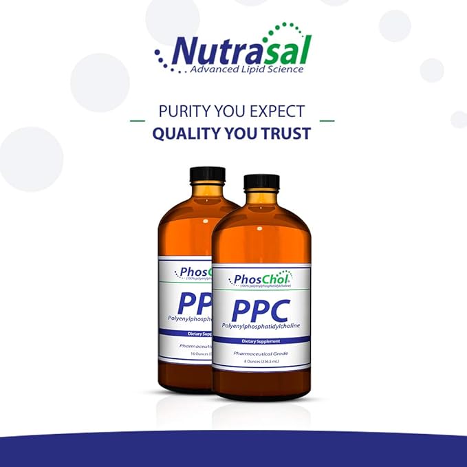 PhosChol PPC Polyenyl PhosphatidylCholine Choline Supplement 3000mg Liquid 16 oz