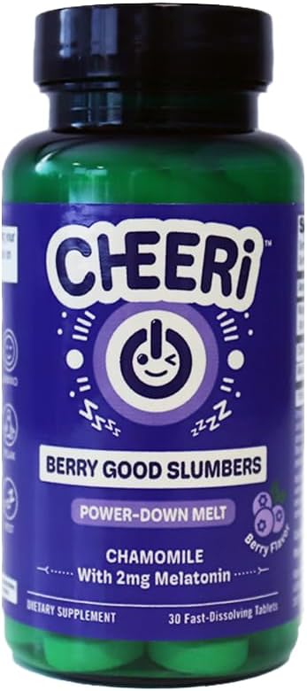 Berry Good Slumbers Melt, Sleep Support Supplement with Melatonin, Magnesium, and Chamomile