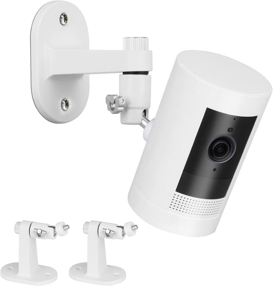 ALERTCAM 2Pack Adjustable Security Wall Mount Bracket for Stick Up Cam & Outdoor Cam Plus, Perfect View Angle for Your Surveillance Camera System - White