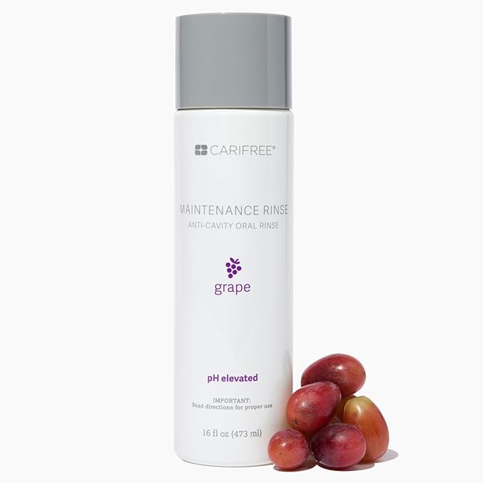 CariFree Maintenance & Prevention Kit, Grape | Anti-Cavity Fluoride Toothpaste & Mouthwash Freshens Breath and Moistens Mouth | Dentist Recommended for Oral Care (3-Month Supply)