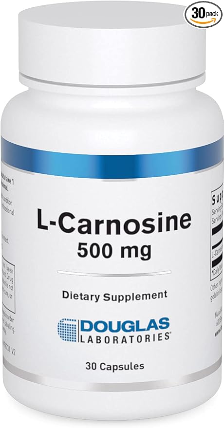 Douglas Laboratories L-Carnosine (500 mg.) | Amino Acid Support for Brain, Skeletal and Heart Muscles | 30 Capsules