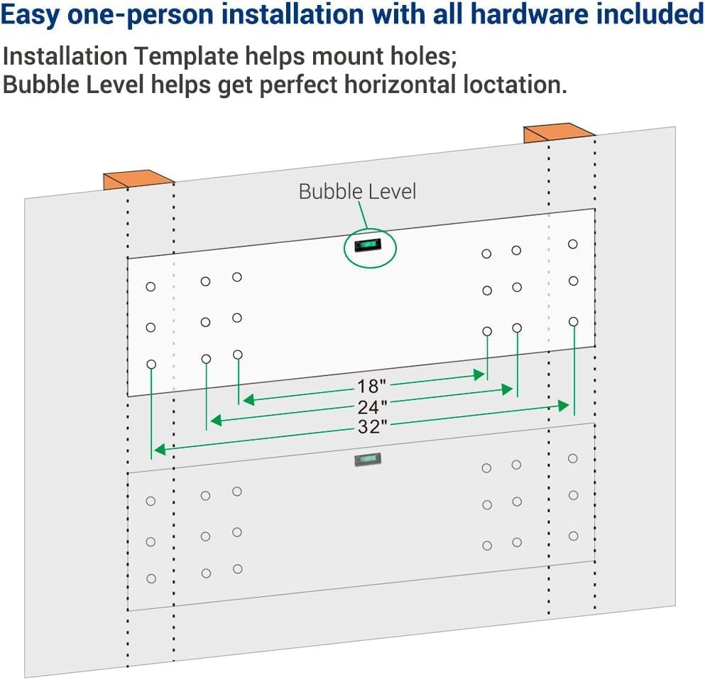 FLEXIMOUNTS 2 Pack 2x4ft Garage Shelving, Wall Shelf Garage Storage Rack, 24-inch-by-48-inch, Black, Classic Series