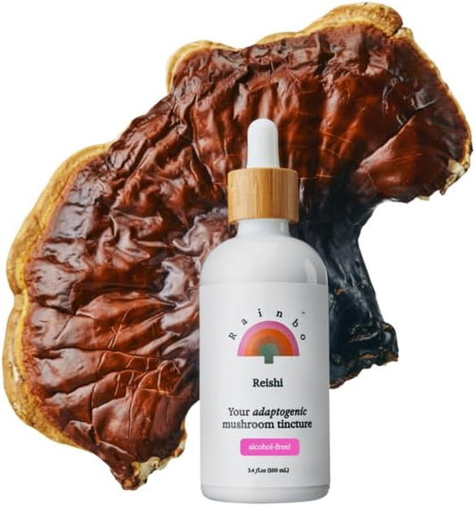 Reishi Mushroom Tincture - Alcohol Free - Dual Extract Mushroom Supplement - Immune Support, Mood, Sleep, Liquid Reishi Supplement, Vegan, Non GMO, 3.4 fl oz