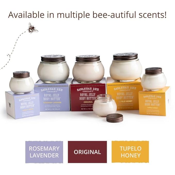 Savannah Bee Company Royal Jelly Body Butter ROSEMARY LAVENDER 6.7 Ounce