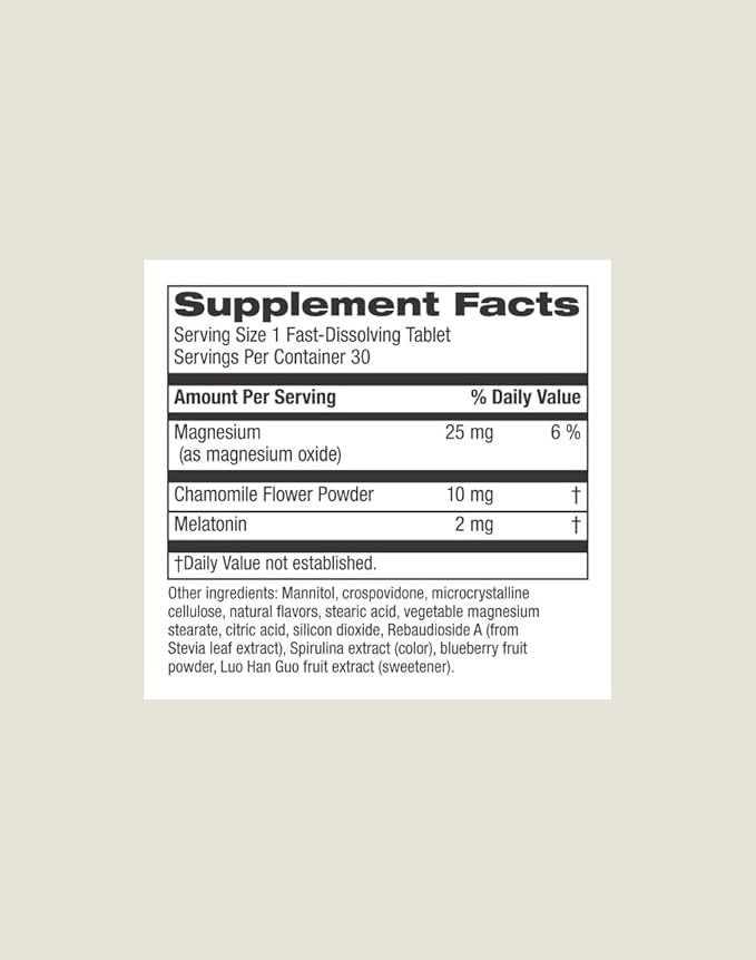 Berry Good Slumbers Melt, Sleep Support Supplement with Melatonin, Magnesium, and Chamomile