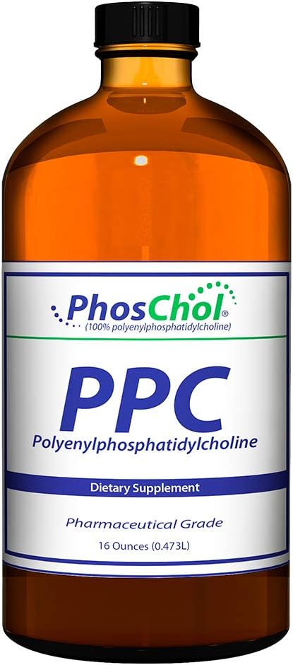 PhosChol PPC Polyenyl PhosphatidylCholine Choline Supplement 3000mg Liquid 16 oz
