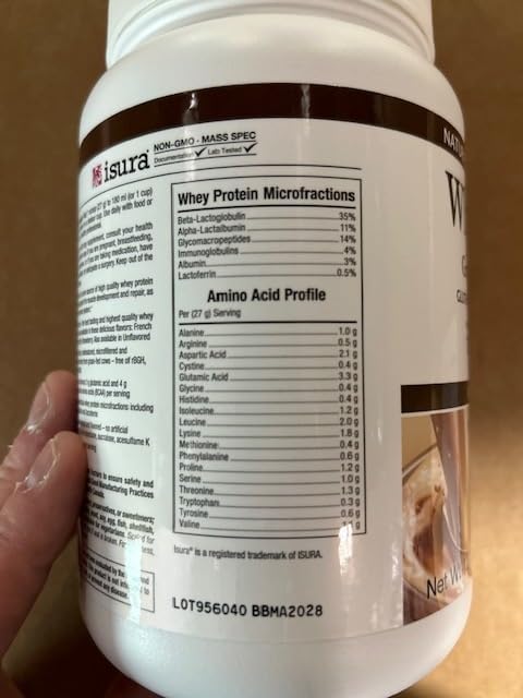 Natural Factors Whey Factors, Grass Fed Whey Protein Concentrate, Aids Muscle Development and Immune Health, Double Chocolate, 12 Oz