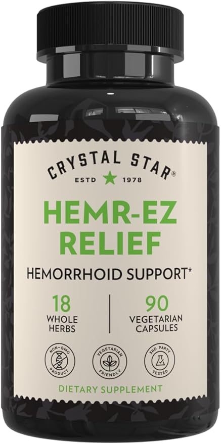 Crystal Star Hemr-Ez Relief, 90 Vegetarian Capsules