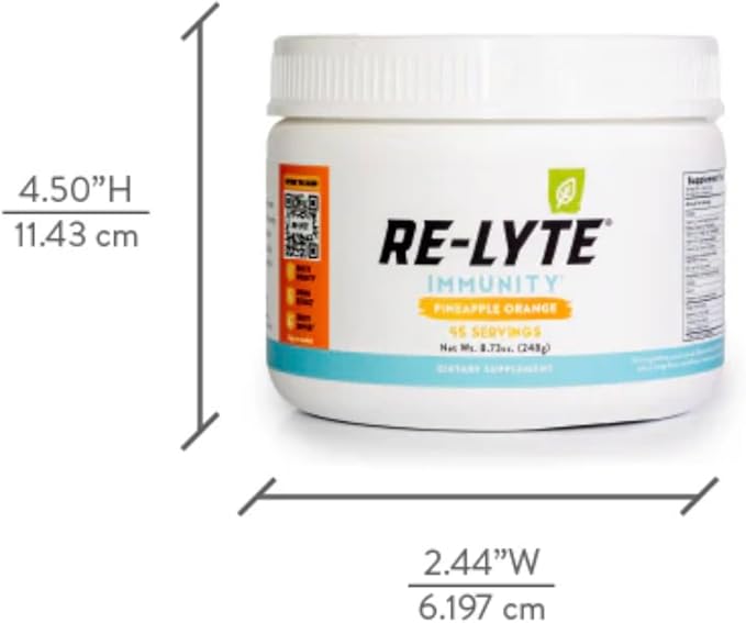 REDMOND Re-Lyte Immunity, Multivitamin Supplement Mix (Pinapple Orange)