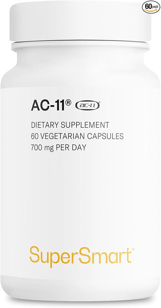Supersmart AC-11 Supplement 700mg per Day (Cat's Claw Extract) - Uncaria Tomentosa Bark | Non-GMO & Gluten Free - 60 Vegetarian Capsules