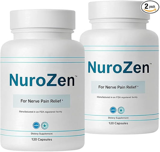 Nerve Support Supplement – Alpha Lipoic Acid, B1, B6, B12, Pureblend of MSM, Turmeric – Advanced Neuropathy Support Formula for Nerve Health, Tingling & Discomfort Relief – 120 Capsules (2-Pack)