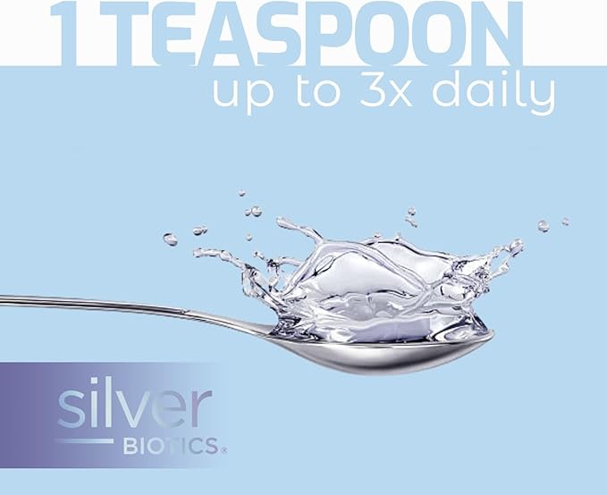 Silver Biotics Colloidal Nano SilverSol Ag₄O₄ 10 PPM Immune Support | Bio-Hacking Immune Building Natural Support | 32 Fl Oz (Pack of 2)