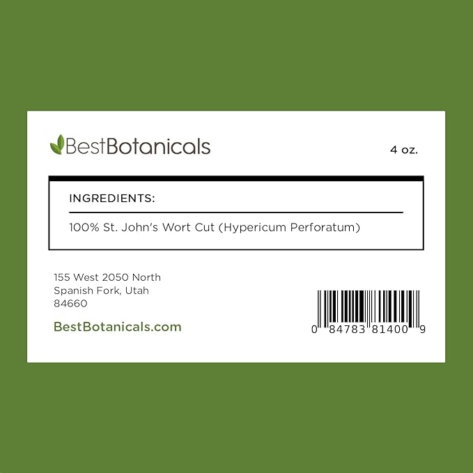 Best Botanicals St. John's Wort Cut 4 oz.