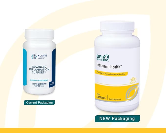 Klaire Labs SFI Health Advanced Inflammation Support - Hypoallergenic Formula with Boswellia, Stephania & Nettle (120 Capsules)