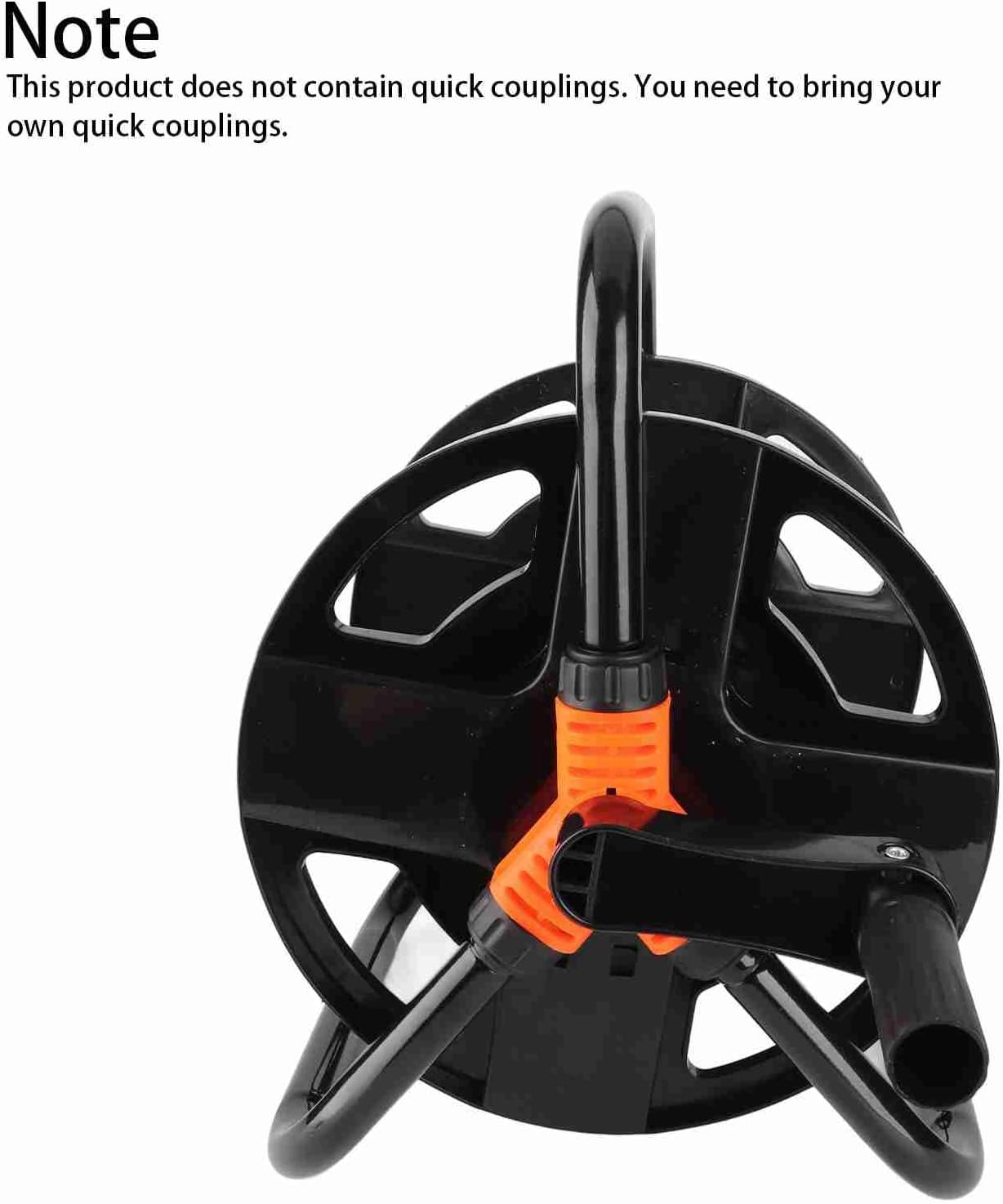 Water Hose Reel Cart, Portable Water Hose Reel Cart Pipe Storage Rack ABS Single Arm Tool for Garden Car Washing Watering